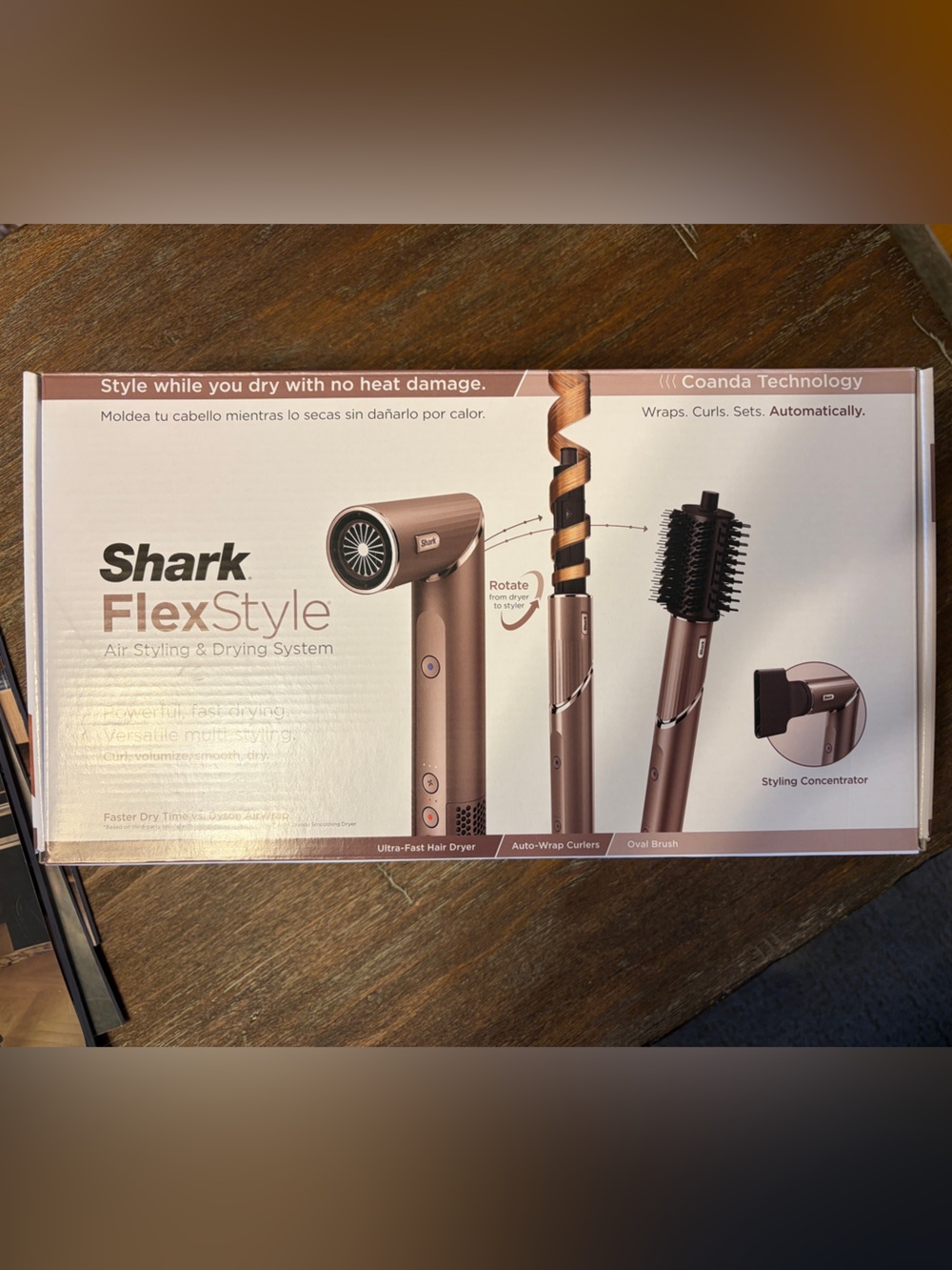 Shark FlexStyle Air Styling & Drying System Mocha Brown NEW